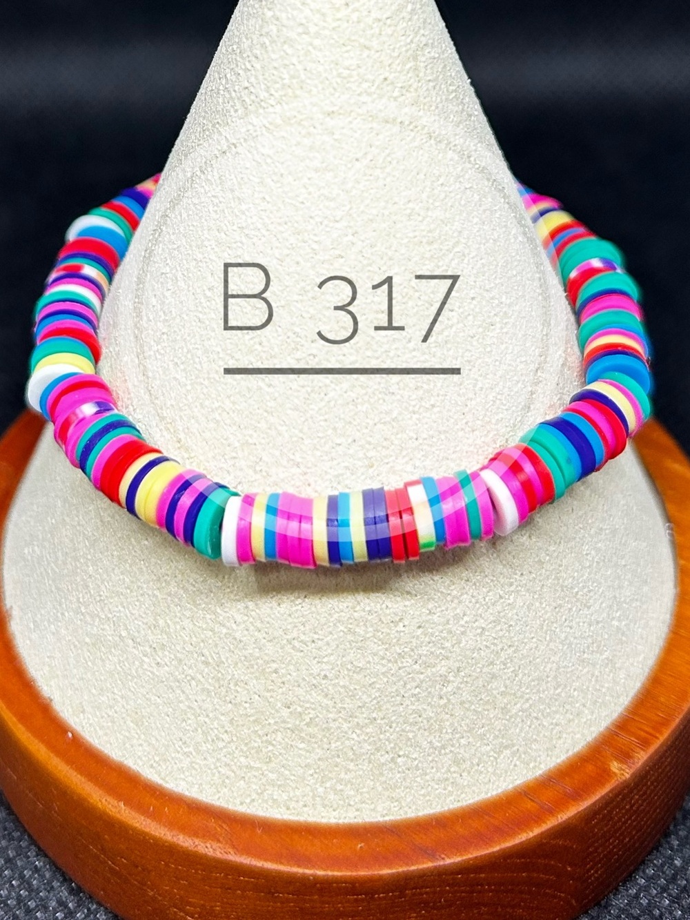 Multicolor Heishi Stretch Bracelet